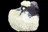 Cubic Fluorite Crystals with Barite and Sphalerite - Elmwood Mine #71945-1